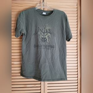 Chris Kyle Frog Foundation EUC Tee Shirt size youth XL Xtra Large army green